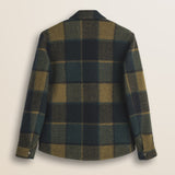 Caban in Lana Cotta a Quadri Imbottito retro - Atlantic Deep Check