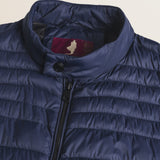 Piumino Leggero Imbottito Trapuntato dettaglio colletto - Navy Blue