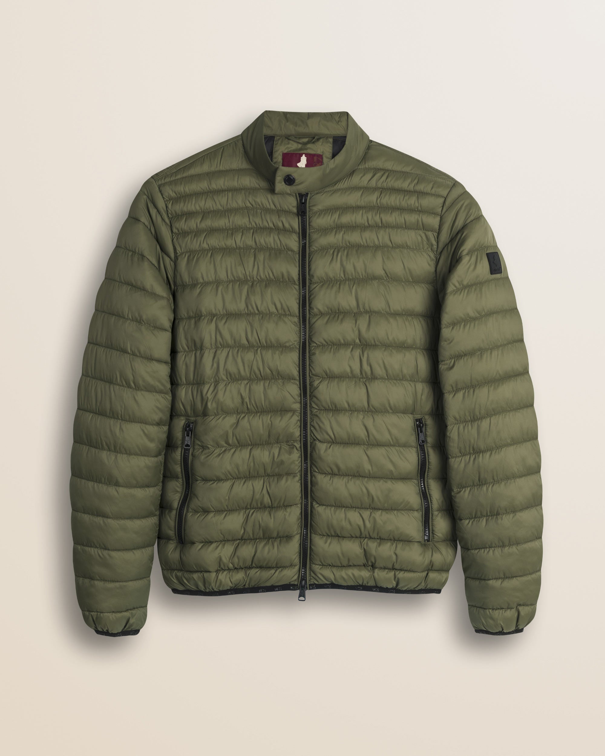 Piumino Leggero Imbottito Trapuntato fronte - Olive Night