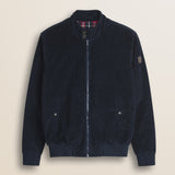 Giacca Harrington in Velluto a Coste Imbottita fronte - Navy Blue
