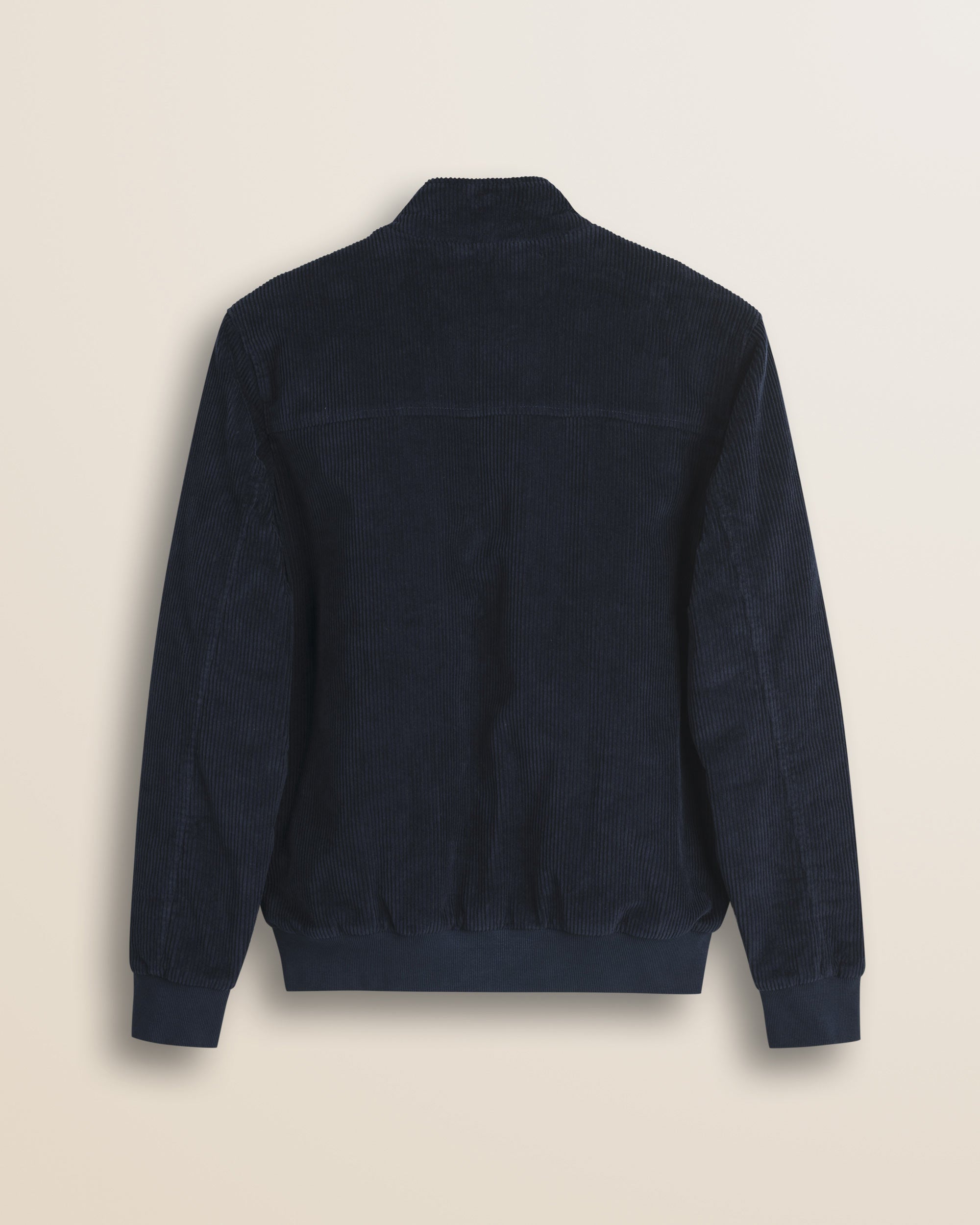 Giacca Harrington in Velluto a Coste Imbottita retro - Navy Blue
