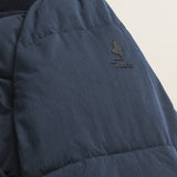 Giacca in Ripstop Imbottita Trapuntata dettaglio logo - Navy Blue