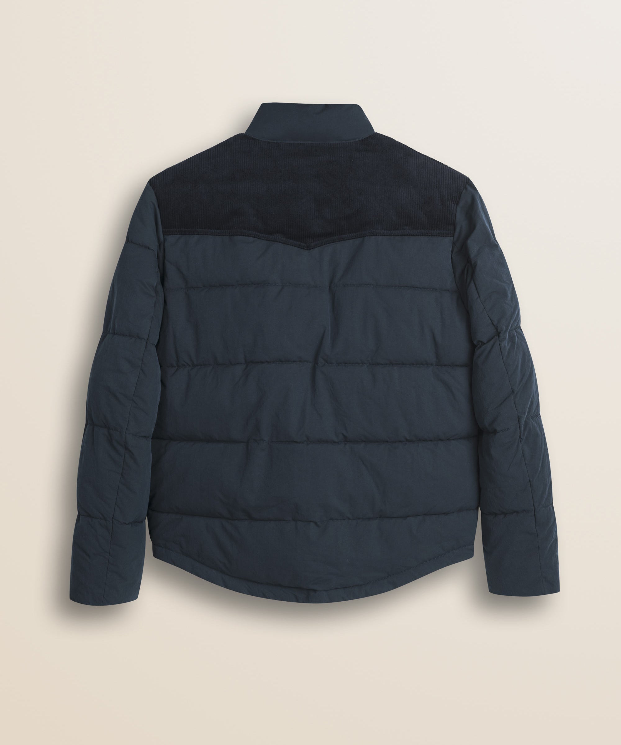 Giacca in Ripstop Imbottita Trapuntata retro - Navy Blue