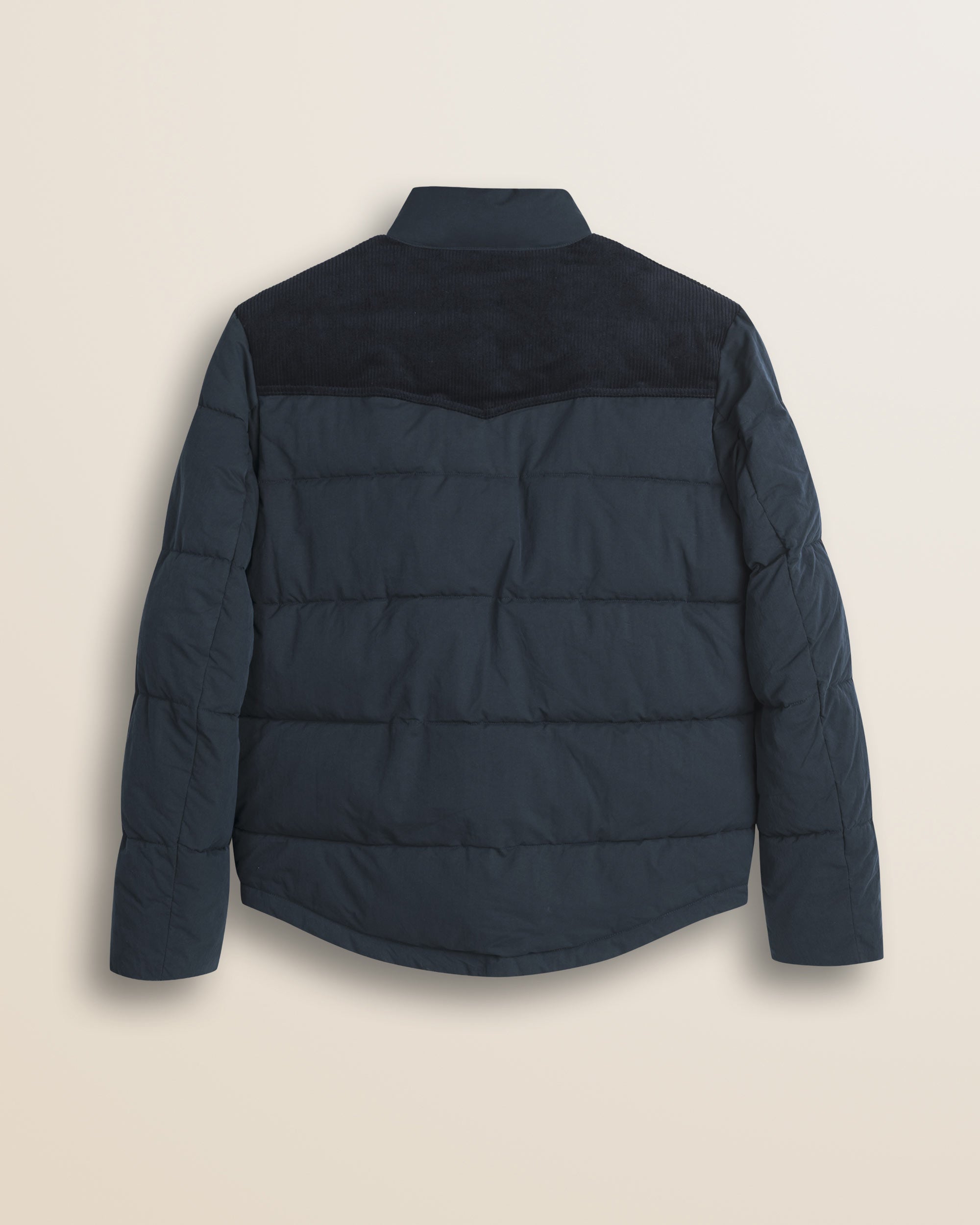 Giacca in Ripstop Imbottita Trapuntata retro - Navy Blue