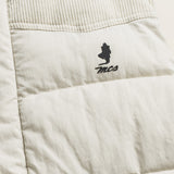 Gilet in Ripstop Imbottito Trapuntato dettaglio logo - Gardenia