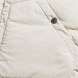 Gilet in Ripstop Imbottito Trapuntato dettaglio tasca - Gardenia