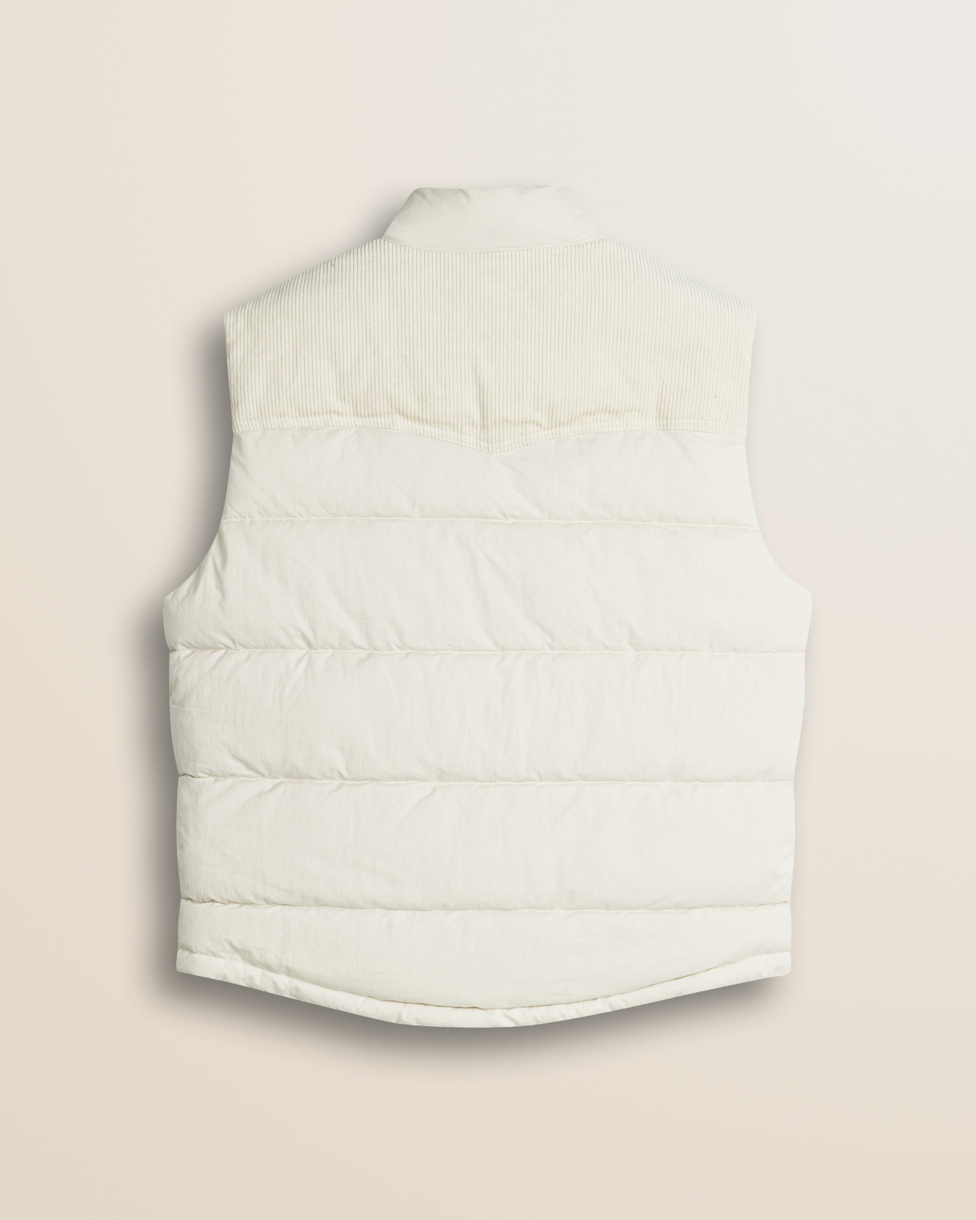 Gilet in Ripstop Imbottito Trapuntato retro - Gardenia
