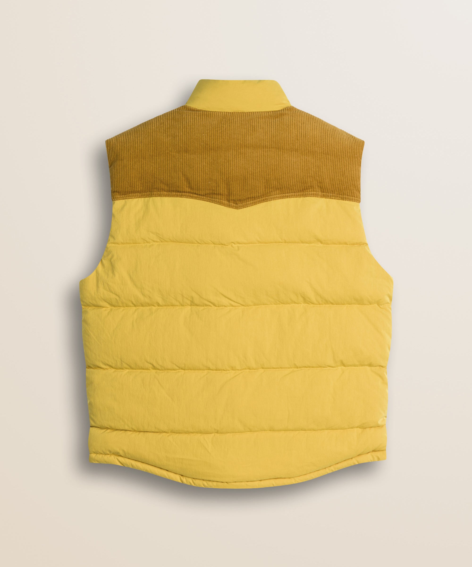 Gilet in Ripstop Imbottito Trapuntato retro - Yellow