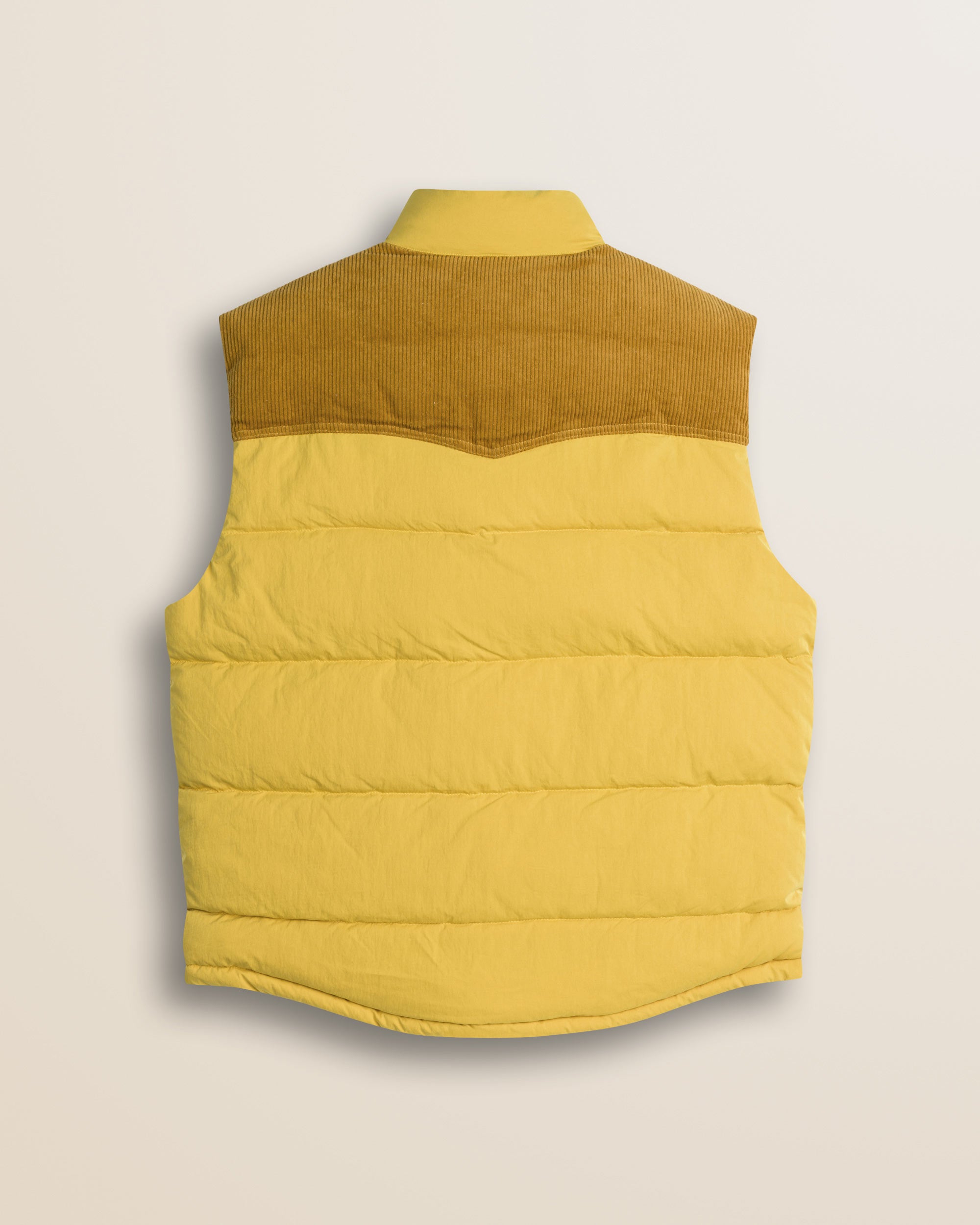 Gilet in Ripstop Imbottito Trapuntato retro - Yellow