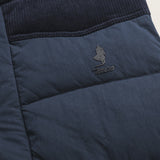 Gilet in Ripstop Imbottito Trapuntato dettaglio logo - Navy Blue