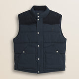 Gilet in Ripstop Imbottito Trapuntato fronte - Navy Blue