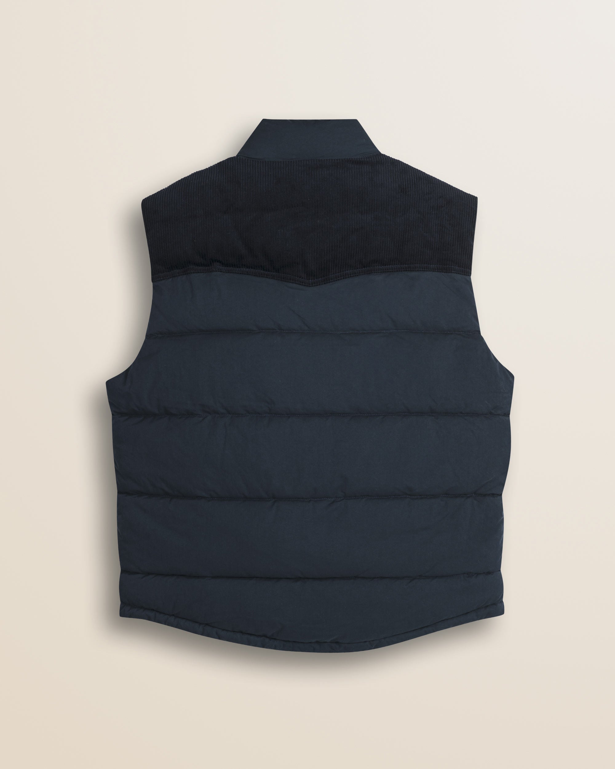 Gilet in Ripstop Imbottito Trapuntato retro - Navy Blue