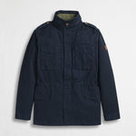 Field Jacket in Cotone Pesante - Blue Navy