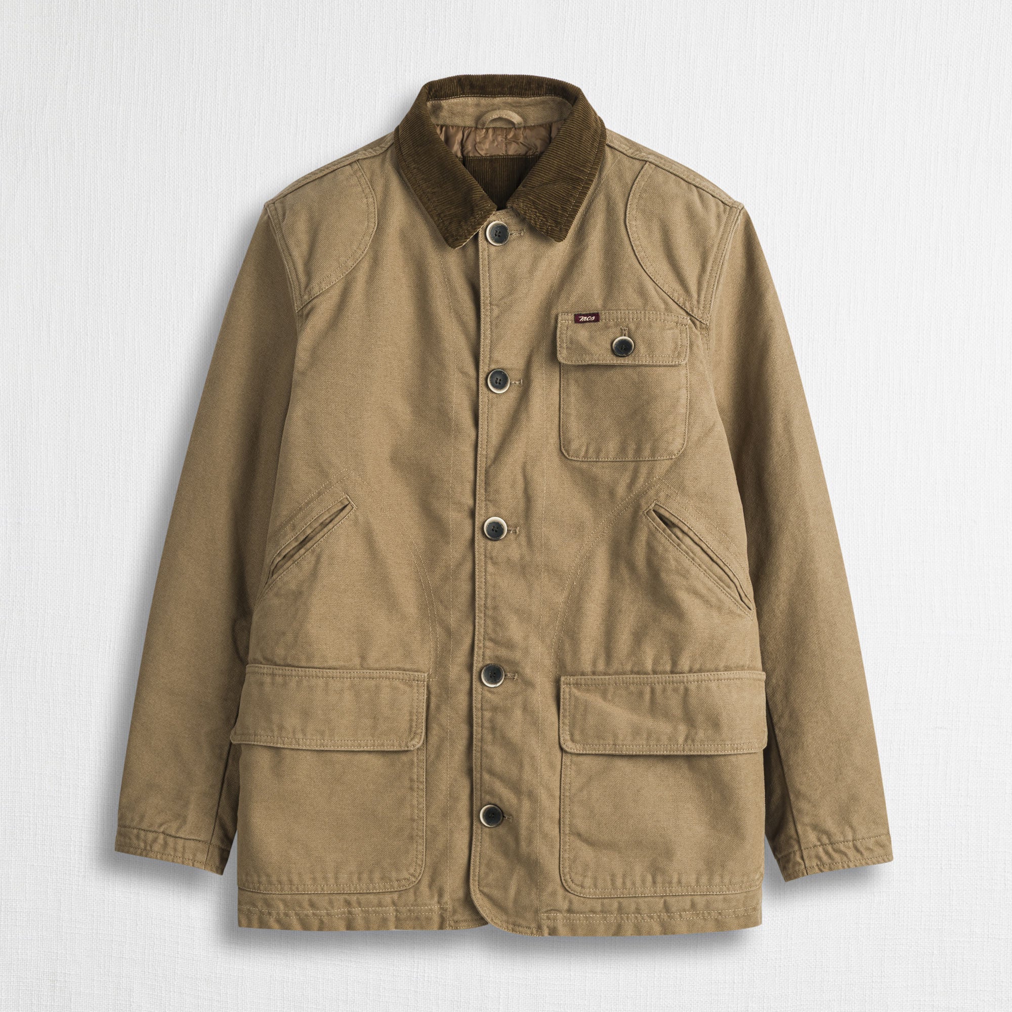Caban in Cotone Lavato - Sand