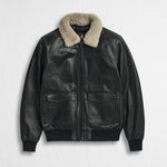 Giubbotto Aviatore in Pelle - Black