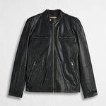 Giacca Biker in Pelle - Black