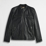 Giacca Biker in Pelle - Black