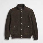 Giacca Harrington Scamosciata - Chocolate