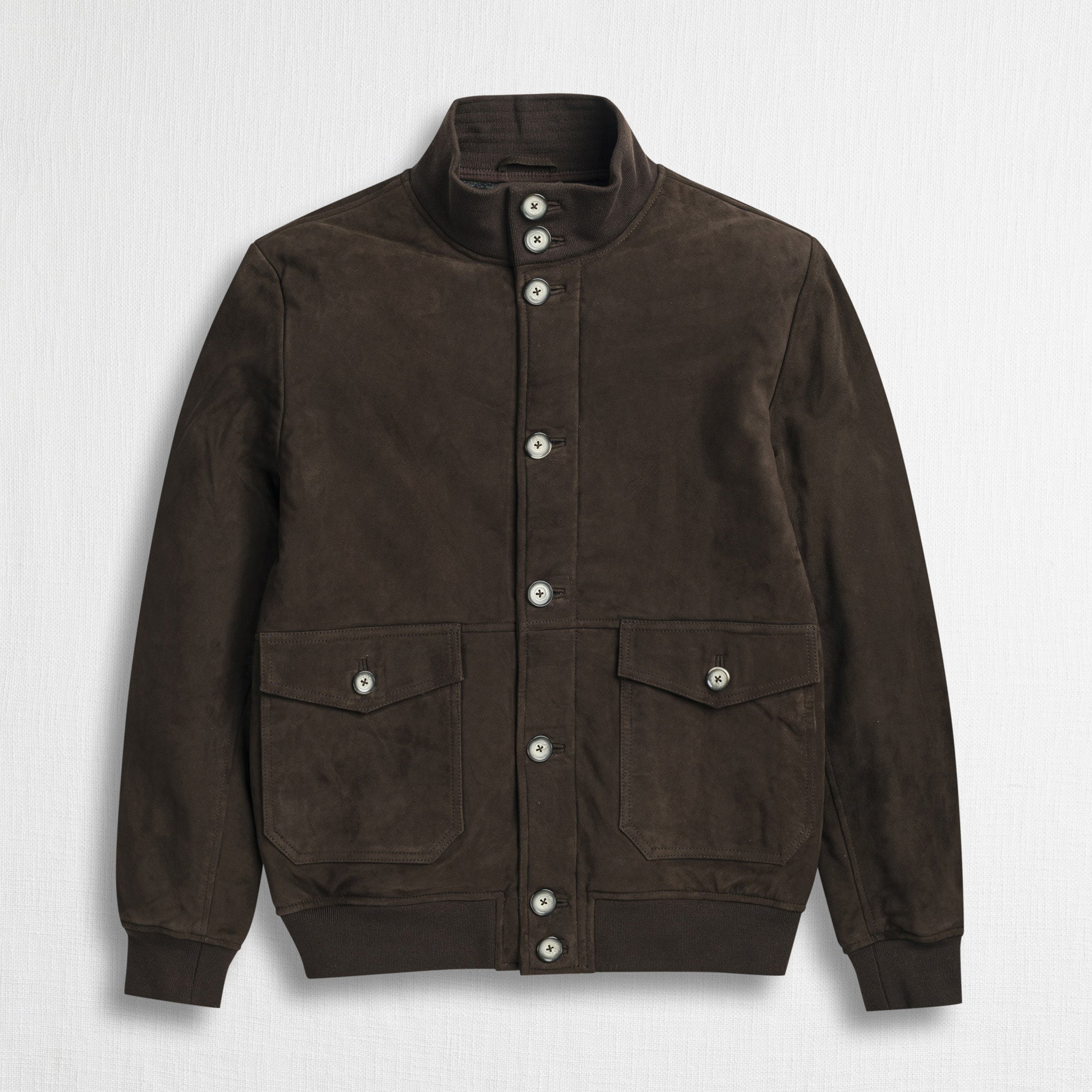 Giacca Harrington Scamosciata - Chocolate