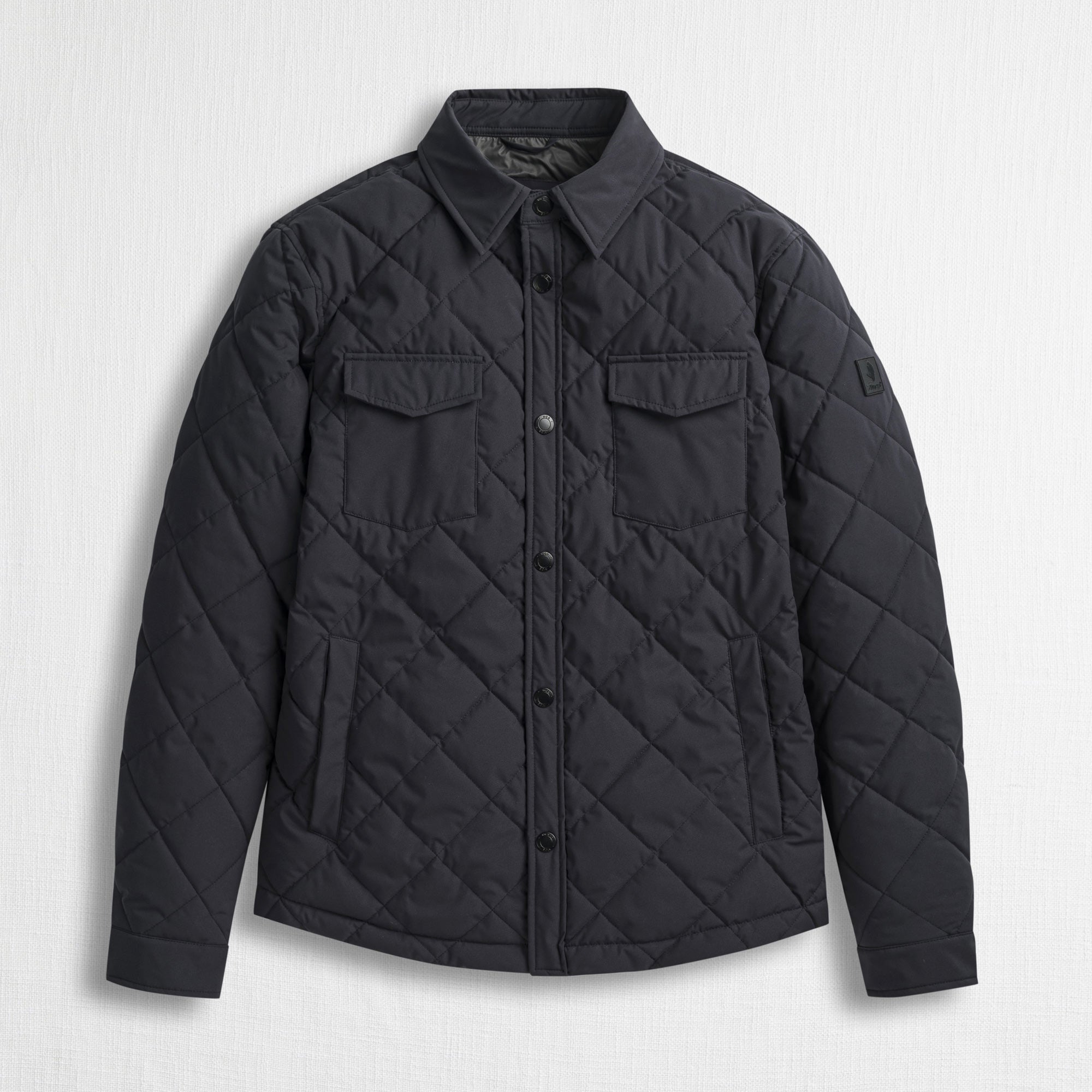 Overshirt Trapuntata a Rombi - Blue Navy
