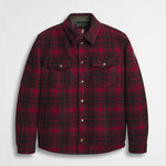 Overshirt in Lana Cotta a Quadri - Fig
