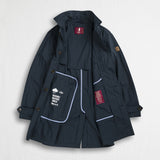 Foldable Car Coat Jacket - Navy Blue