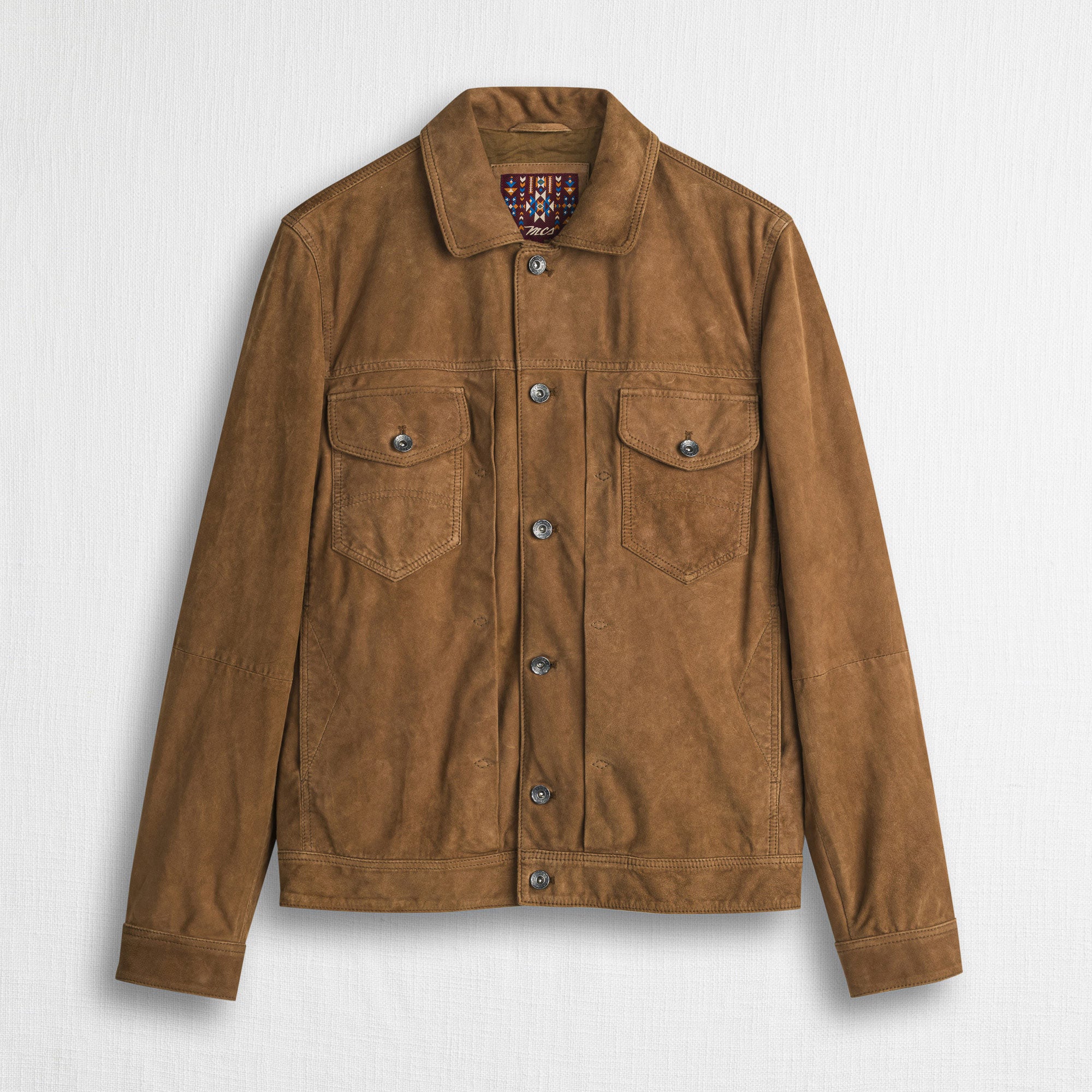 Trucker Jacket 100% pelle - Light Cognac