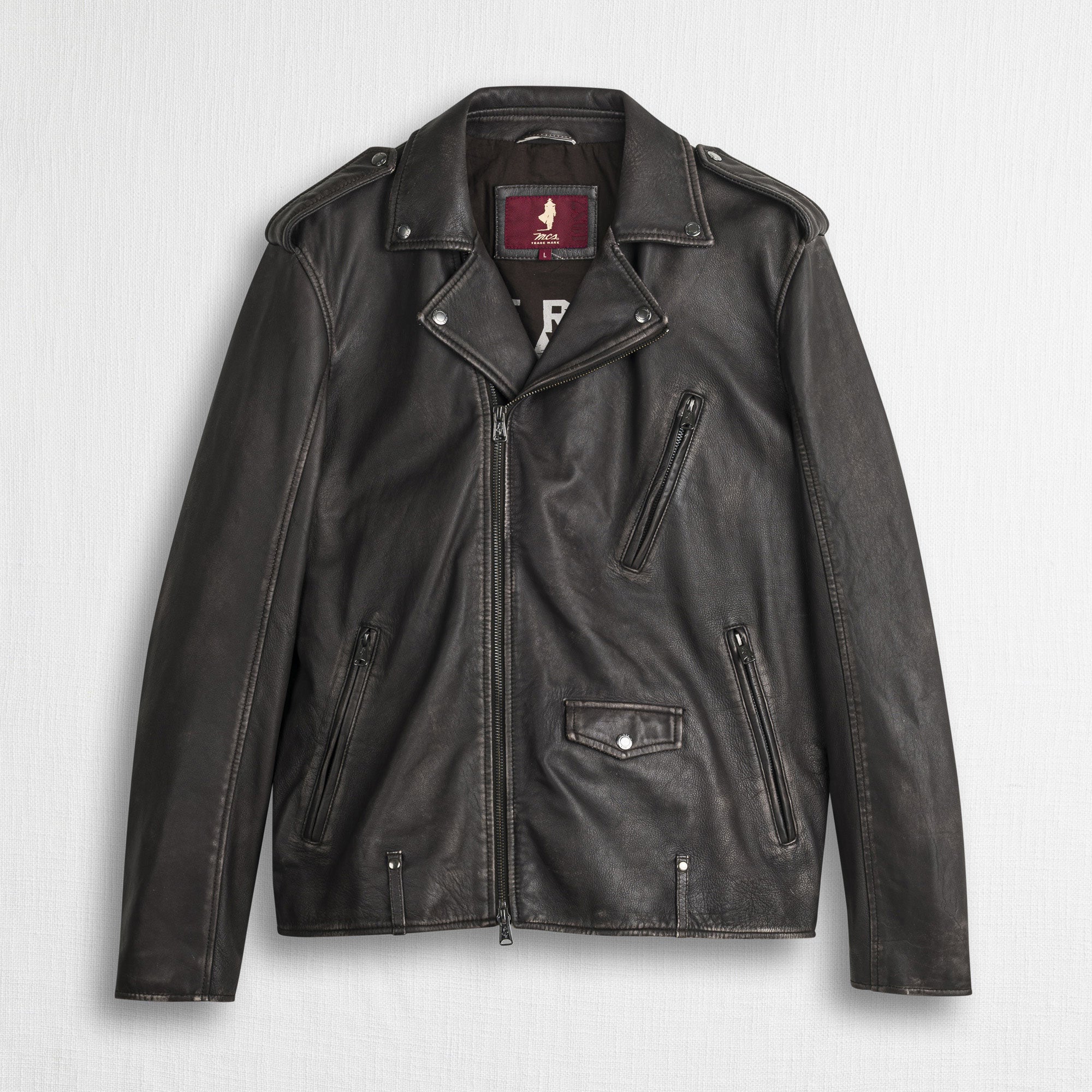 Giacca Biker 100% pelle - Chocolate