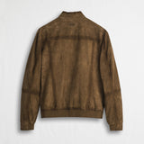 100% Suede Leather Jacket - Soil Brown