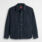Giacca camicia in cotone Relaxed Fit - Navy Blue