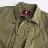 Giacca camicia in cotone Relaxed Fit - Militar Green