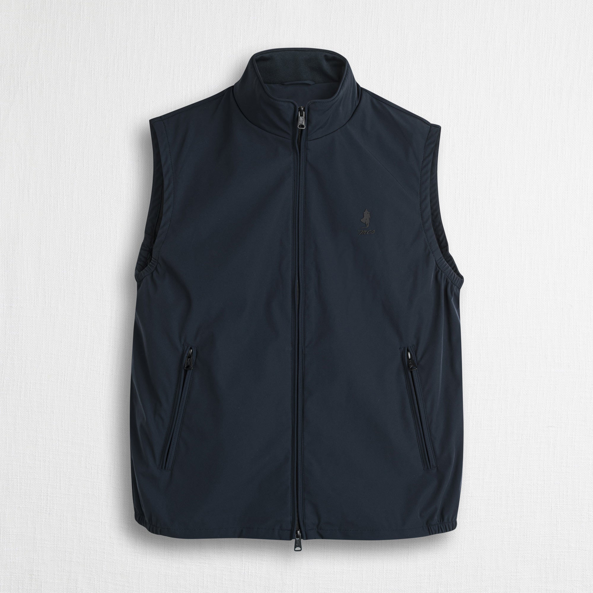 Gilet smanicato in softshell - Navy Blue