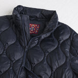 Lightweight quilted down jacket - Navy Blue