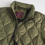 Lightweight quilted down jacket - Dark Olive