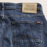 Jeans 5 Tasche Mid Blue Slim Fit dettaglio retro - Mid Blue