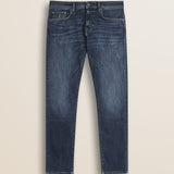 Jeans 5 Tasche Mid Blue Slim Fit fronte - Mid Blue