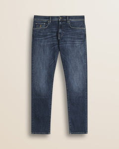 Jeans 5 Tasche Mid Blue Slim Fit fronte - Mid Blue