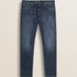 Jeans 5 Tasche Mid Blue Slim Fit fronte - Mid Blue