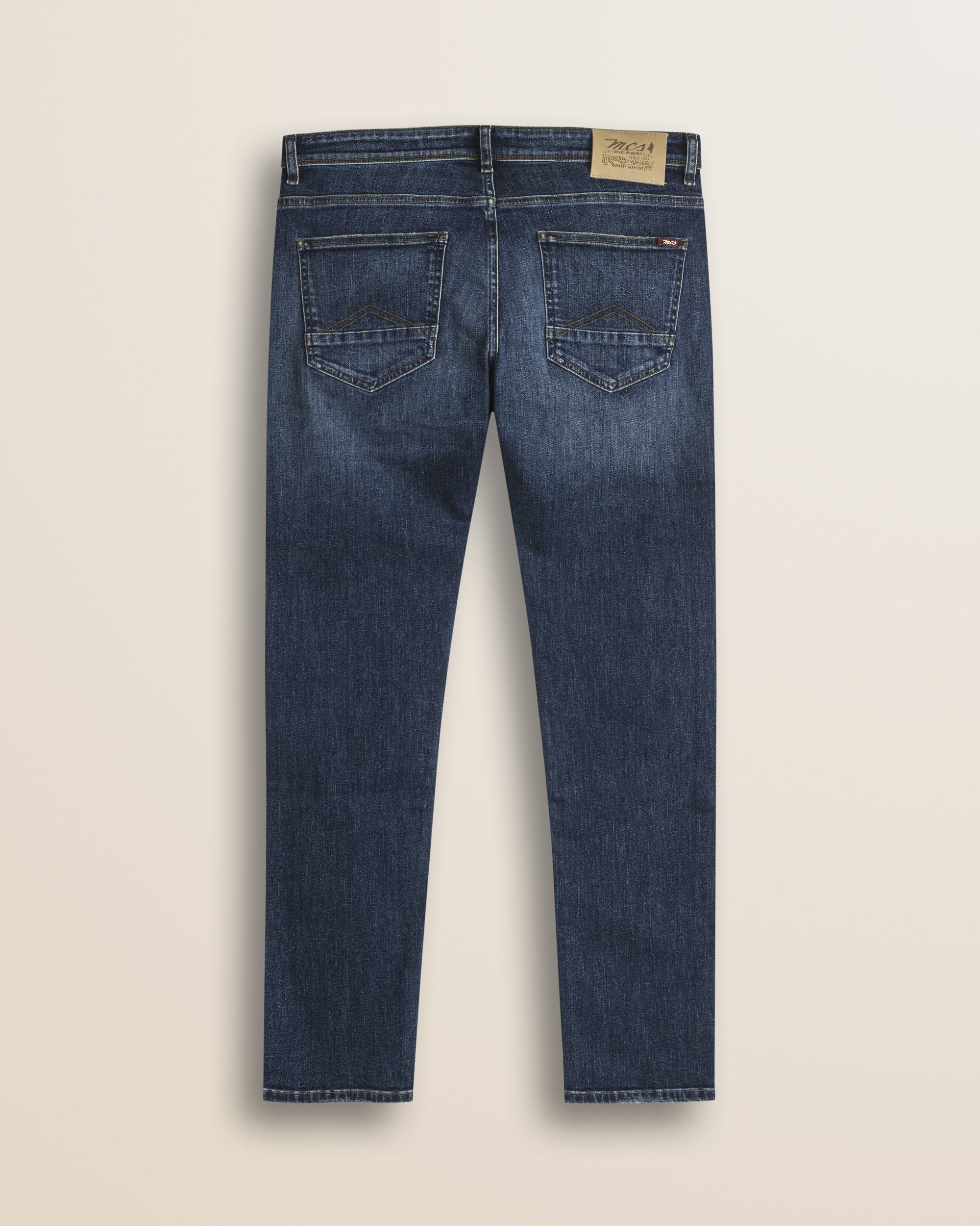 Jeans 5 Tasche Mid Blue Slim Fit retro - Mid Blue