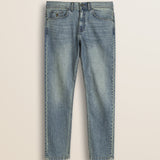 Jeans 5 Tasche Stretch Slim Fit fronte - Mid-Light Blue