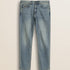 Jeans 5 Tasche Stretch Slim Fit fronte - Mid-Light Blue