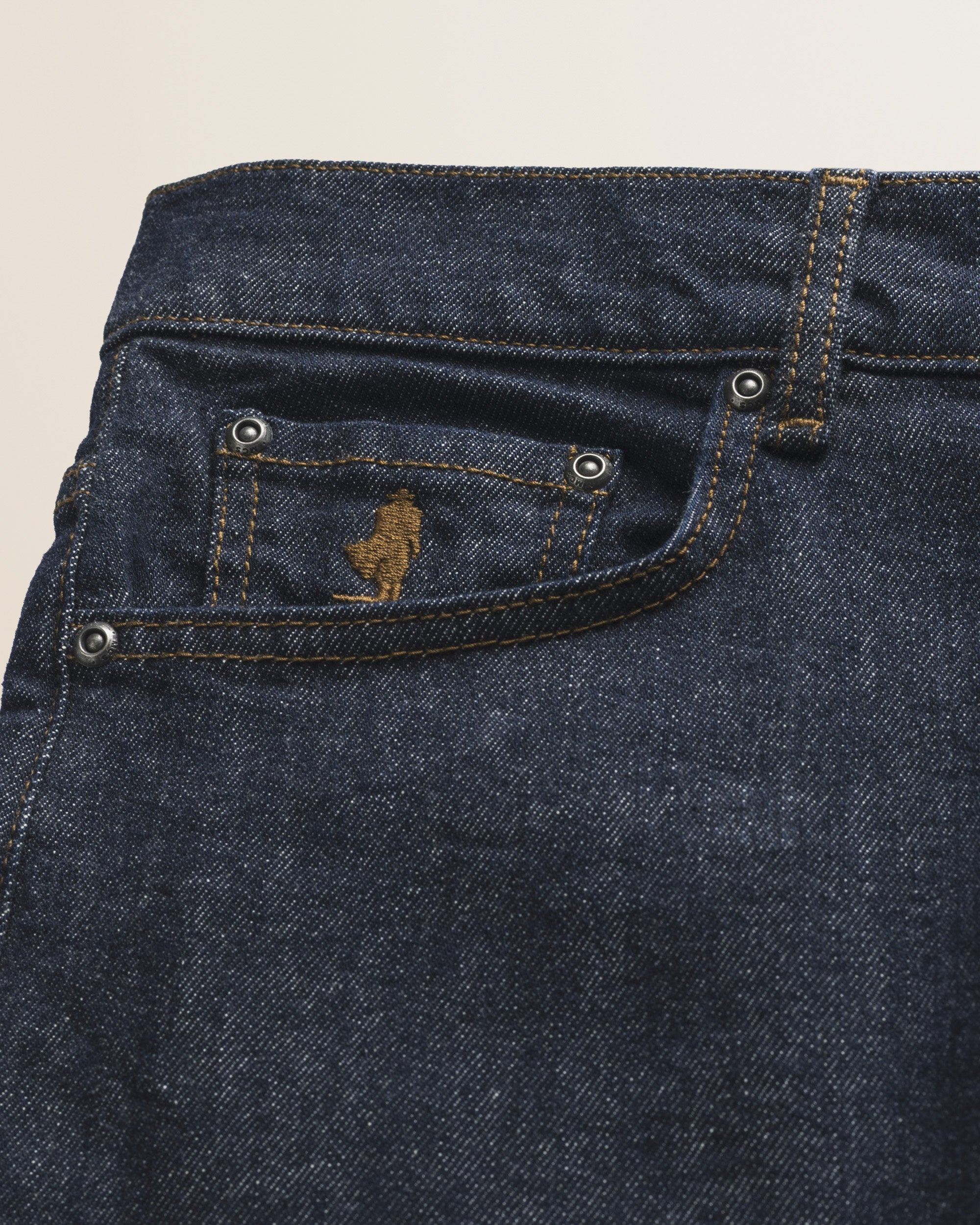Jeans 5 Tasche Stretch Slim Fit dettaglio tasca - Rinse