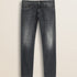 Jeans 5 Tasche Nero Wiser Wash Slim Fit fronte - Black Denim