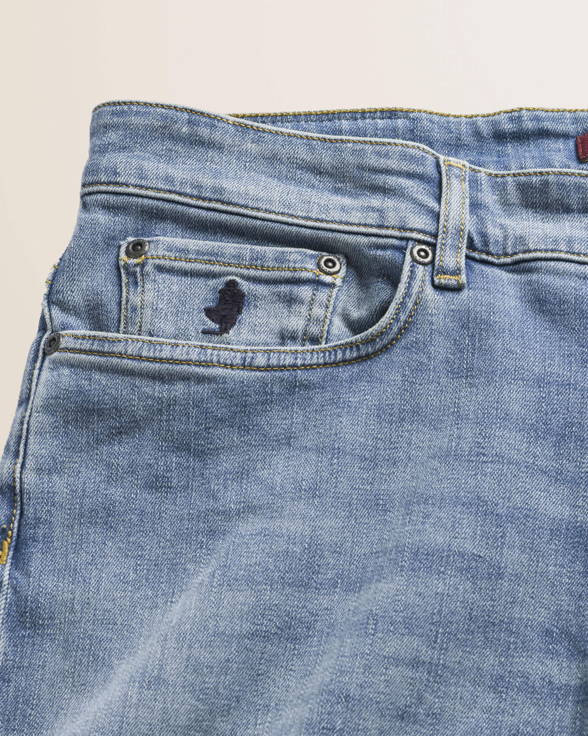 Jeans 5 Tasche Regular Fit Due Lavaggi dettaglio tasca - Medium Blue