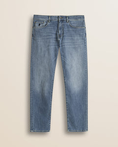 Jeans 5 Tasche Regular Fit Due Lavaggi fronte - Medium Blue