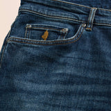 Jeans 5 Tasche Regular Fit Due Lavaggi dettaglio tasca - Dark Blue