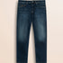 Jeans 5 Tasche Regular Fit Due Lavaggi fronte - Dark Blue