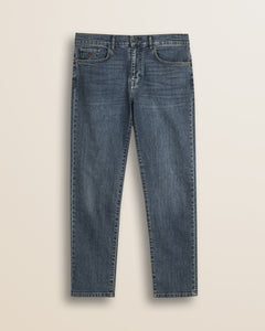 Jeans 5 Tasche Regular Fit fronte - Medium Blue