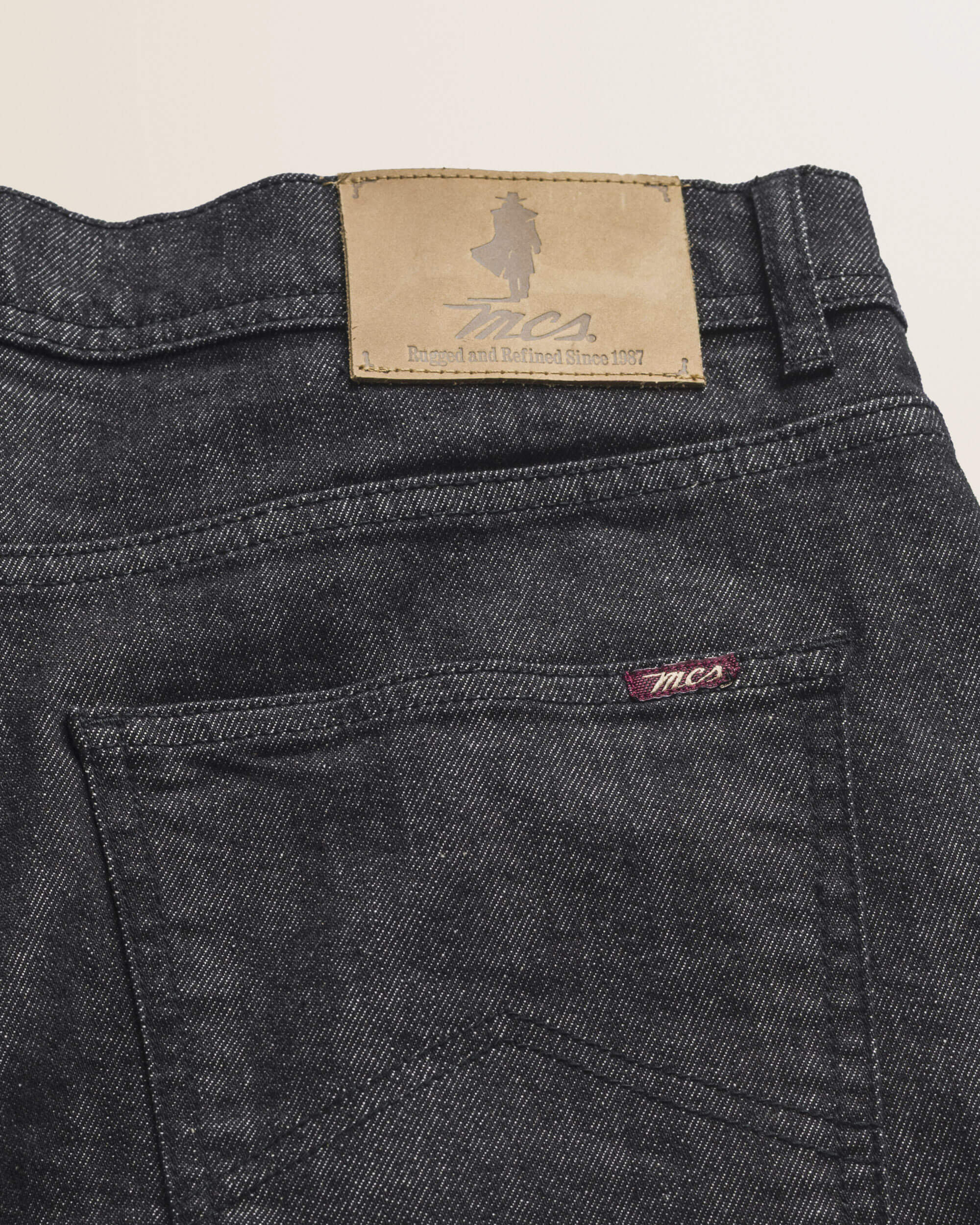 Jeans 5 Tasche Regular Fit dettaglio retro - Crossed Blue