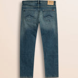 Jeans 5 Tasche con Tintura Beige Regular Fit retro - Destressede Blue